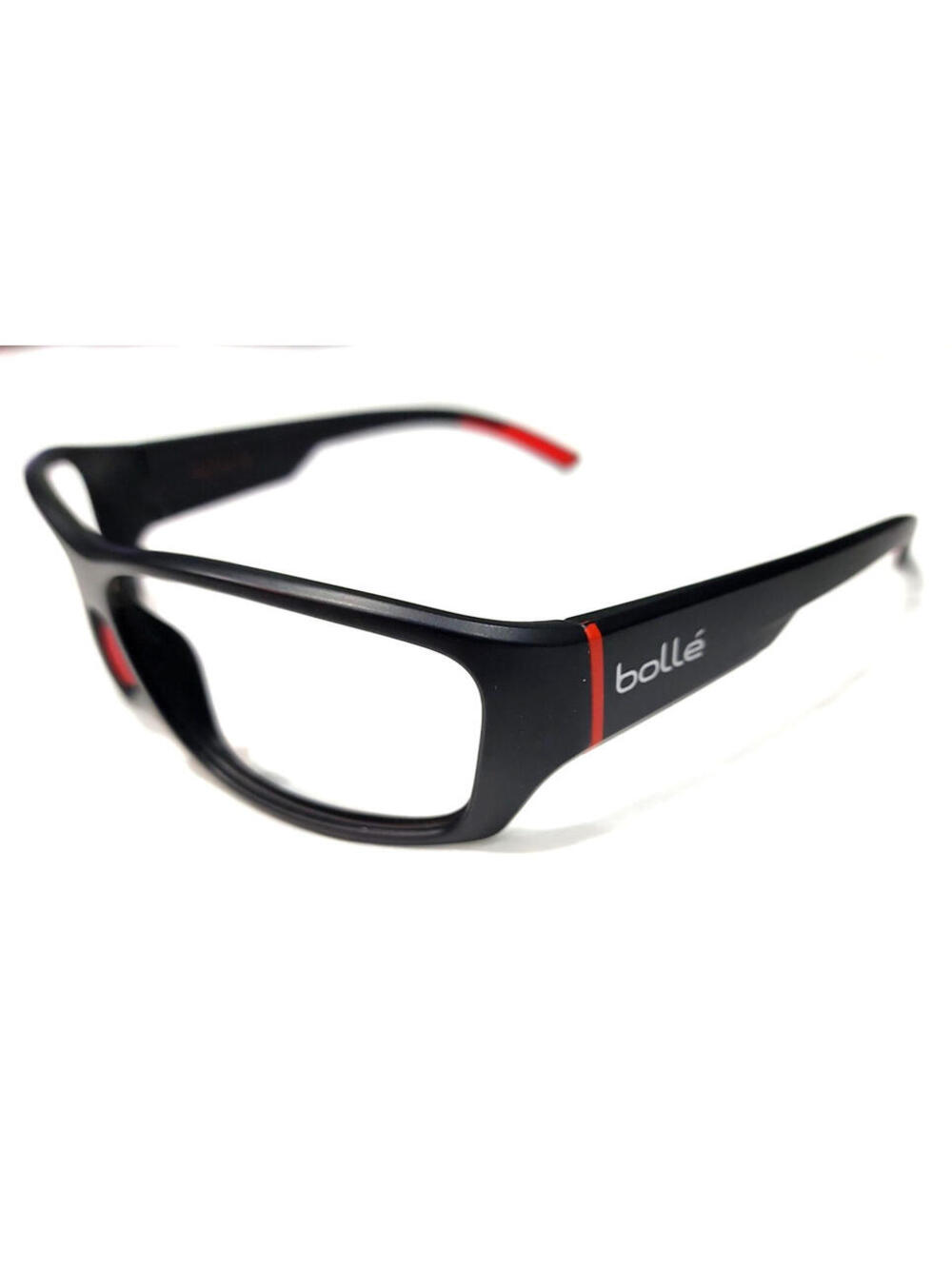 Bolle Ibex 12372 Black Red Wrap Sunglasses Frame Italy